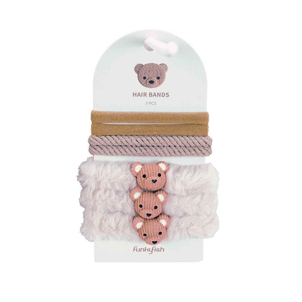 Λαστιχάκια Μαλλιών Σετ των 7 τεμαχίων White Bear 300-30303 Funkyfish - 118692