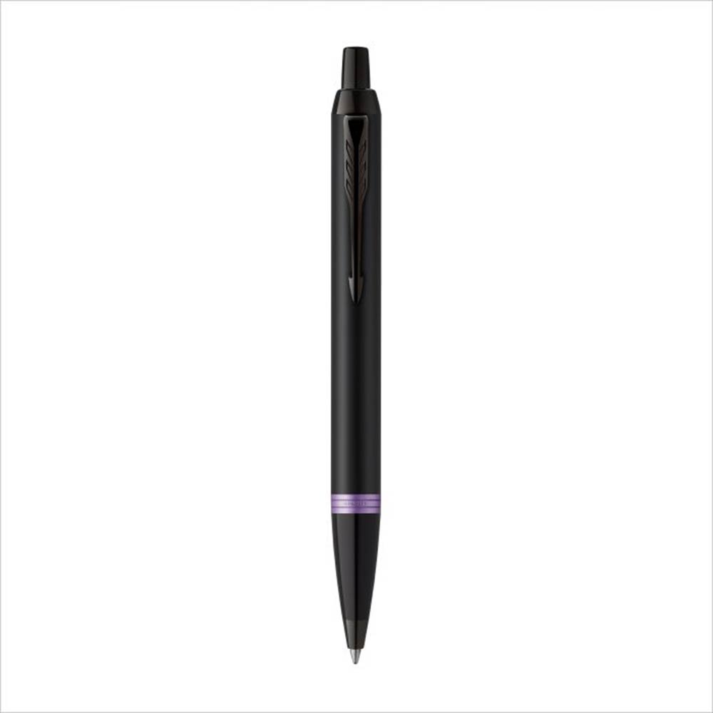 Στυλό I.M Amethyst Black Purple Ring BT Ballpen με Δώρο Σημειωματάριο 1159.2303.61 Parker - 1