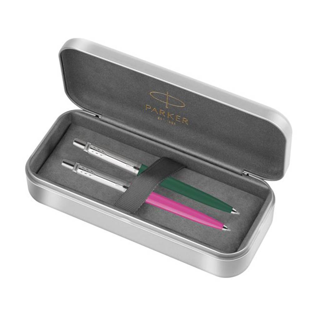 Σετ με 2 Στυλό Jotter Original Hot Pink - Forest Green Ballpen 1171.6725.05 Parker - 90340