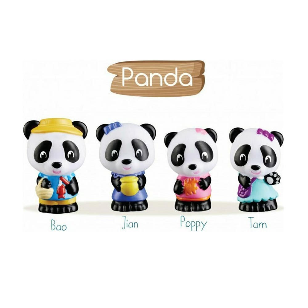 Σετ Φιγούρες - Οικογένεια Panda 4τμχ 700304 Klorofil - 1