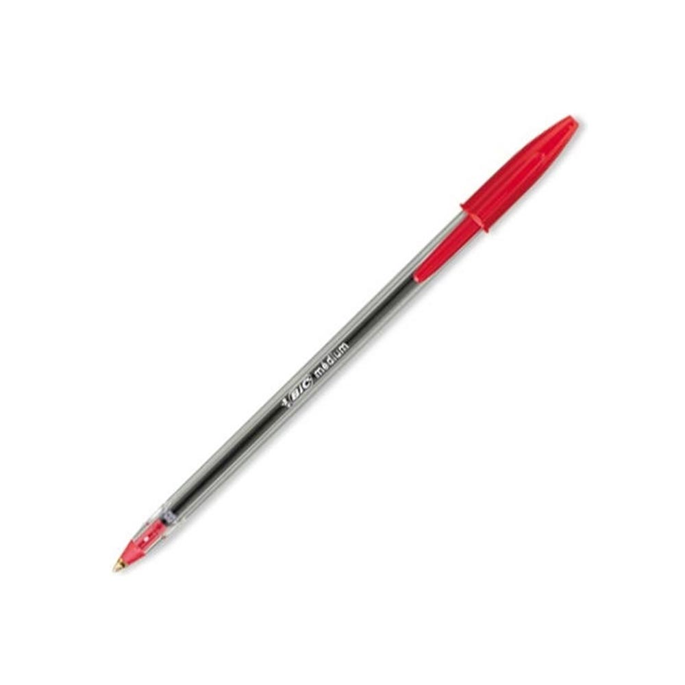 Στυλό Cristal Ballpoint 0.1mm με Κόκκινο Μελάνι BIC - 125027