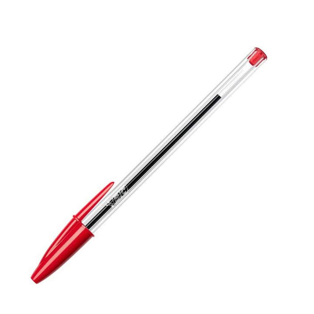 Στυλό Cristal Ballpoint 0.1mm με Κόκκινο Μελάνι BIC - 1
