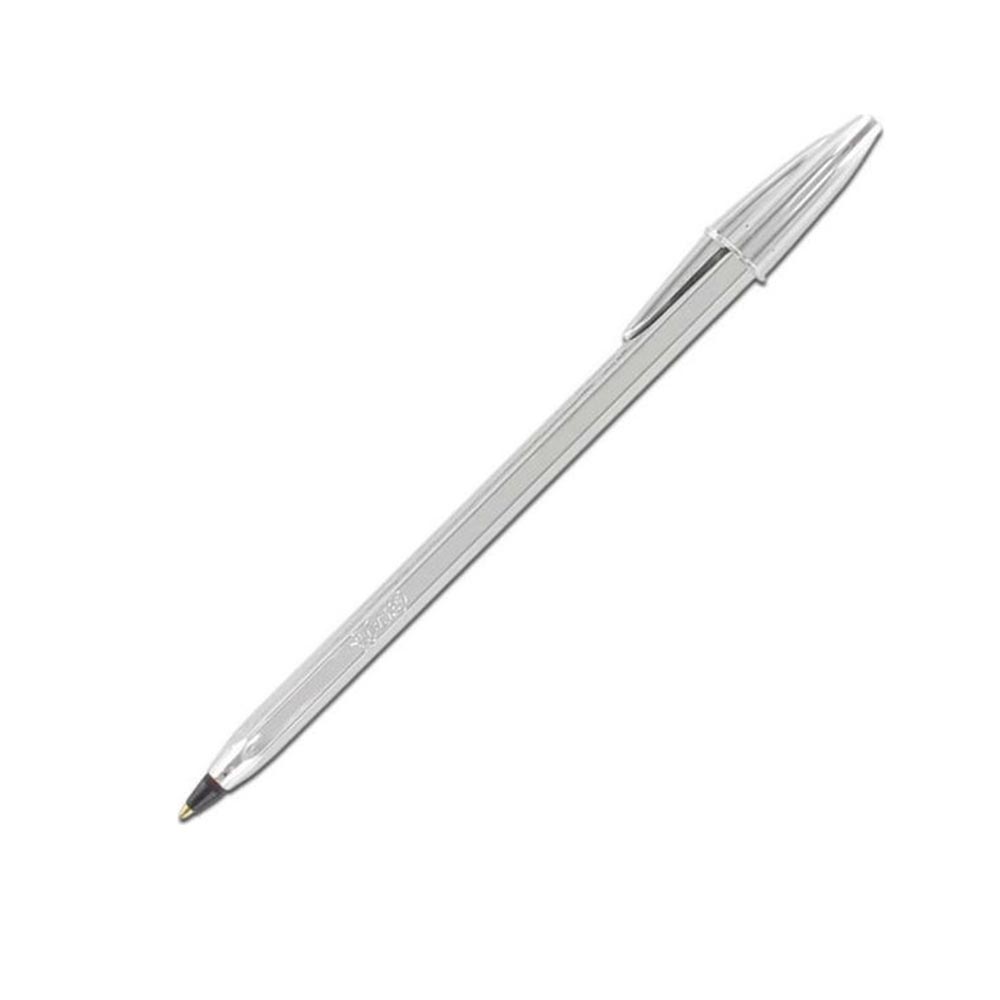 Στυλό Cristal Glace Silver 1.0mm με Μαύρο Μελάνι BIC - 122684