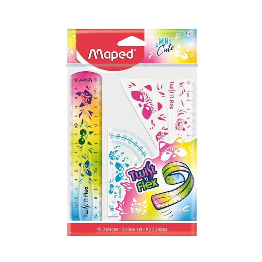 Σετ Γεωμετρικά 'Οργανα Mini Cute Twist 'n Flex 15cm Maped - 125044