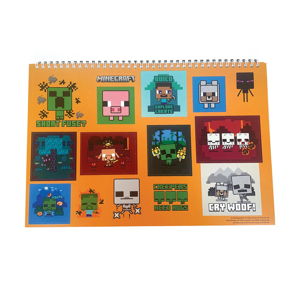 Μπλοκ Ζωγραφικής Minecraft 23x33 40Φ 316-04416 Gim - 1