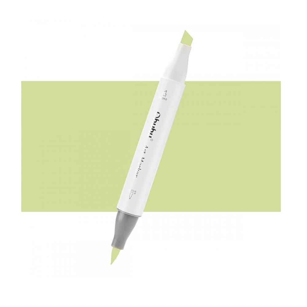 Μαρκαδόρος Αλκοόλης Με Διπλή Μύτη Celery Yellow V060 Honolulu Ohuhu - 106396