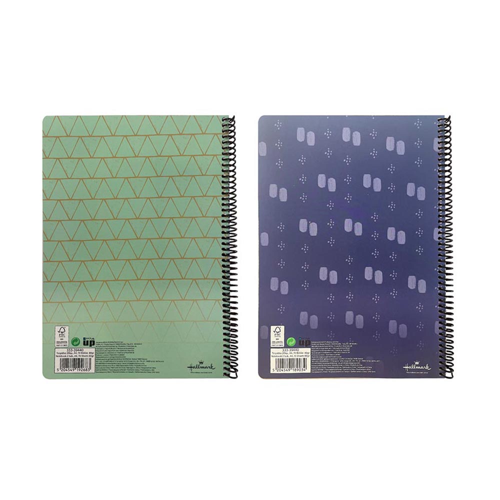 Τετράδιο A4 Σπιράλ 2Θ Green 333-39440 Hallmark - 1