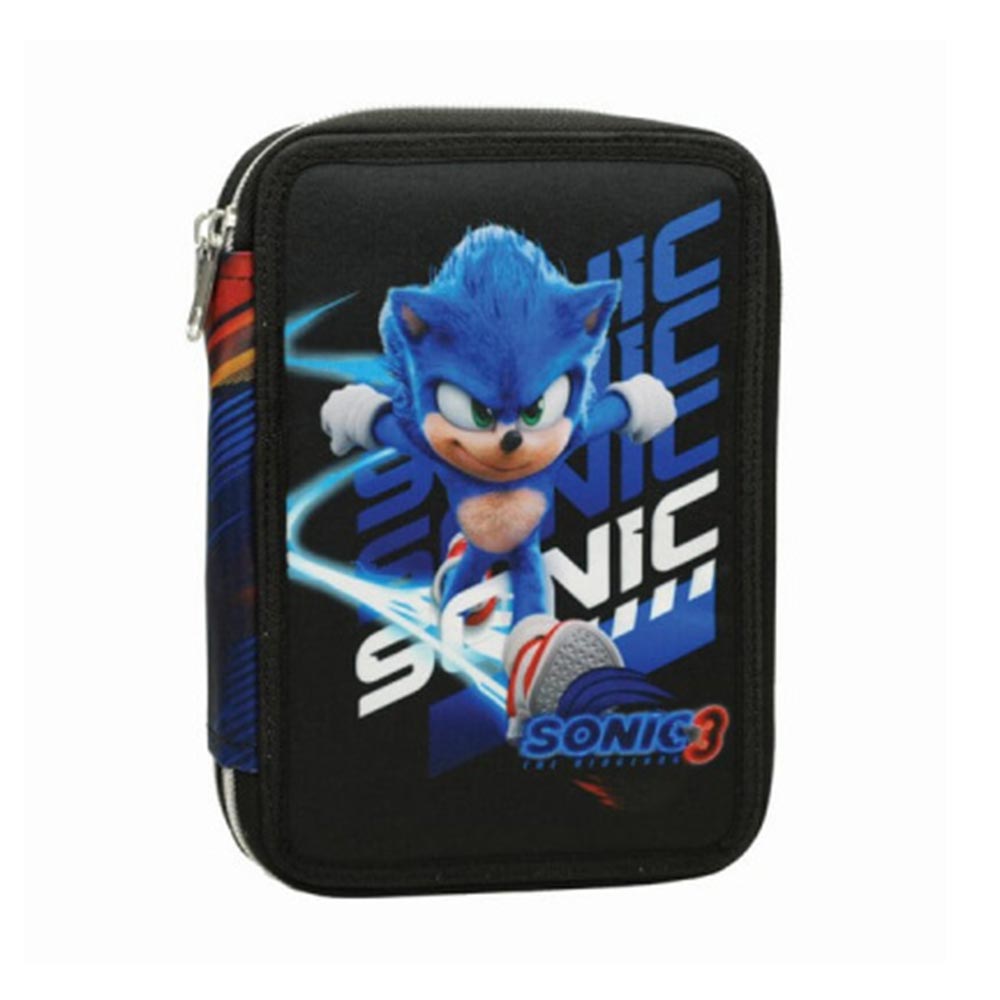 Κασετίνα Διπλή Γεμάτη Sonic 3 The Hedgehog  334-86100  Gim - 105280