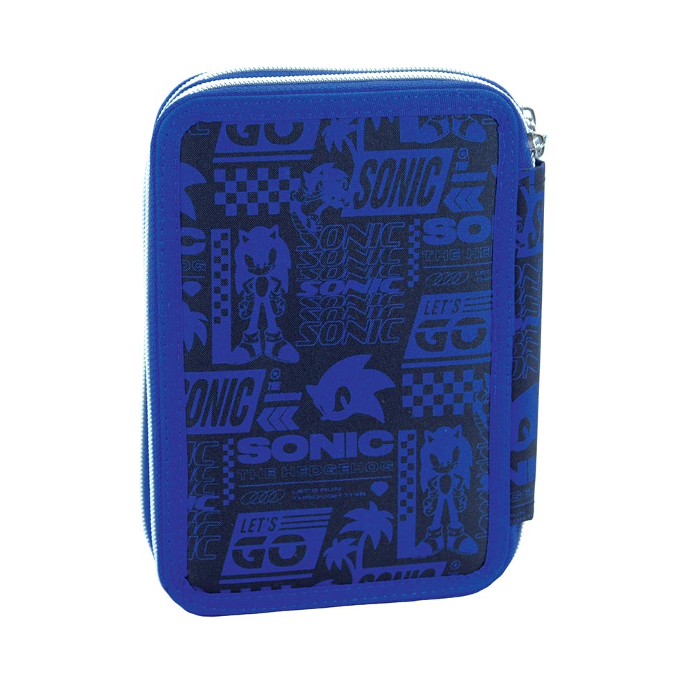 Κασετίνα Διπλή Γεμάτη Sonic Classic 334-89100 Gim - 1