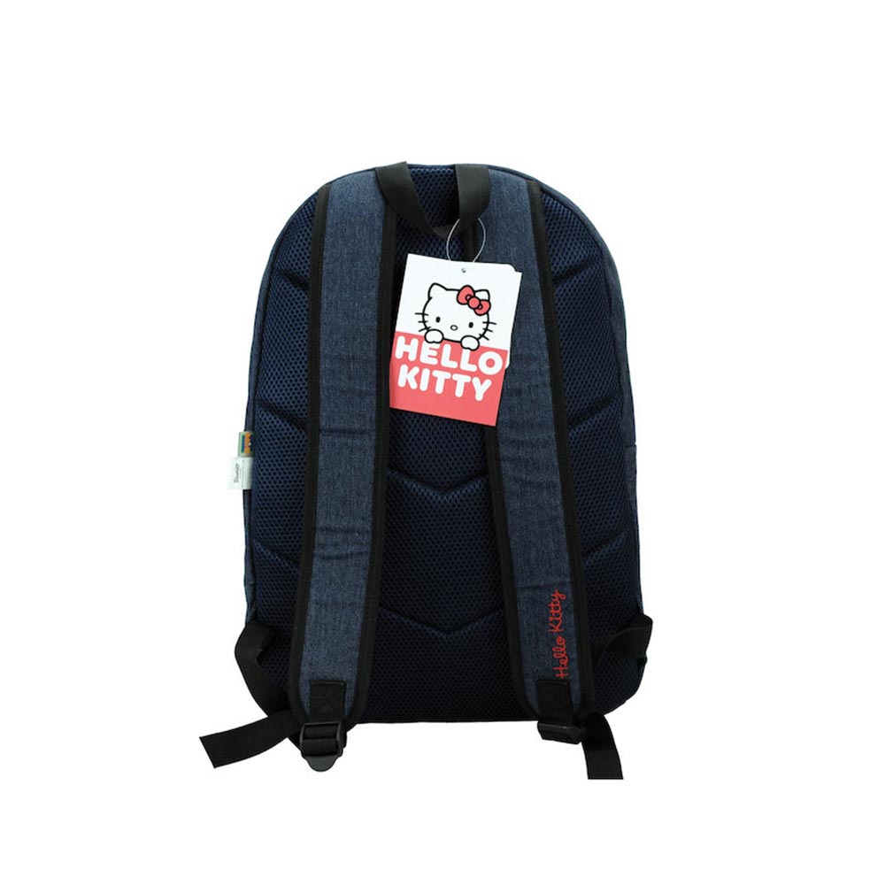Τσάντα Πλάτης Δημοτικού Hello Kitty Denim 335-75033 Gim - 3
