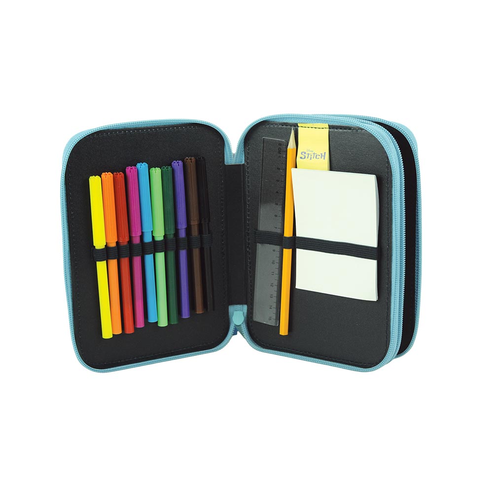 Κασετίνα Διπλή Γεμάτη Stitch Brush It Out 342-03100 Gim - 1