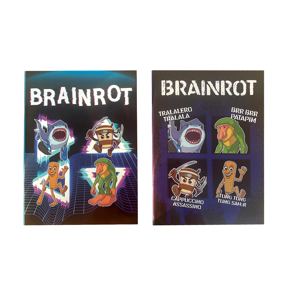 Τετράδιο Ριγέ Α4 50Φ Toikido Brainrot 343-10444 Gim - 121652