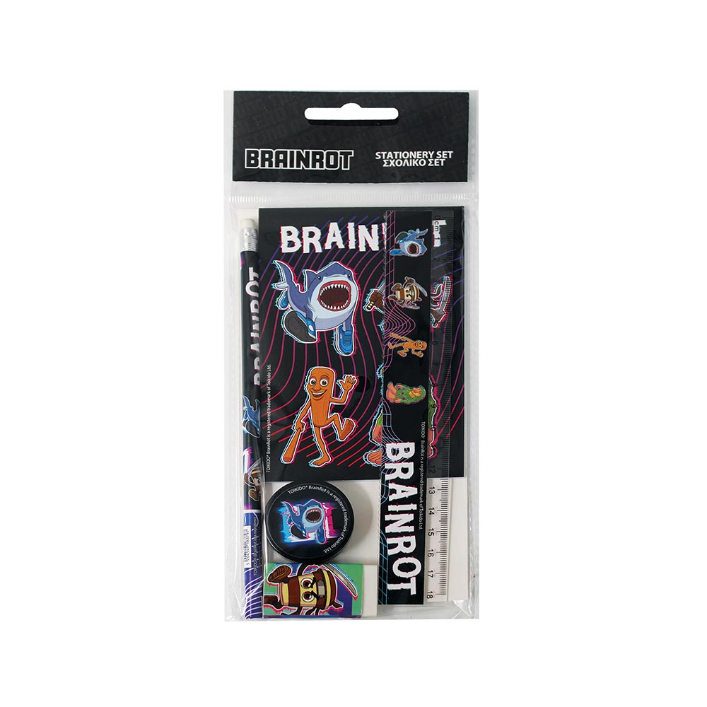 Σχολικό Σετ Γραφικής Ύλης 5τμχ Toikido Brainrot 342-10755 Gim - 121657