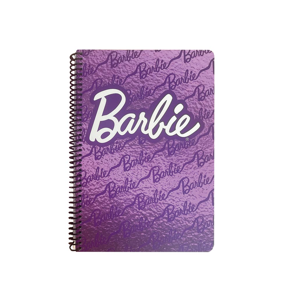 Τετράδιο Σπιράλ Ριγέ 17x25 2Θ 70Φ Barbie Purple 349-93402 Gim - 123642