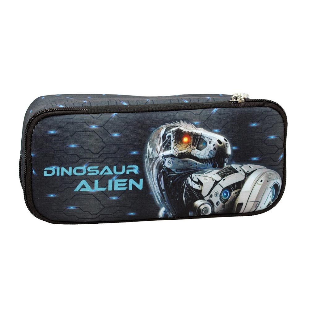 Κασετίνα Βαρελάκι Οβάλ Dinosaur Alien 357-27141 Back Me Up - 103415