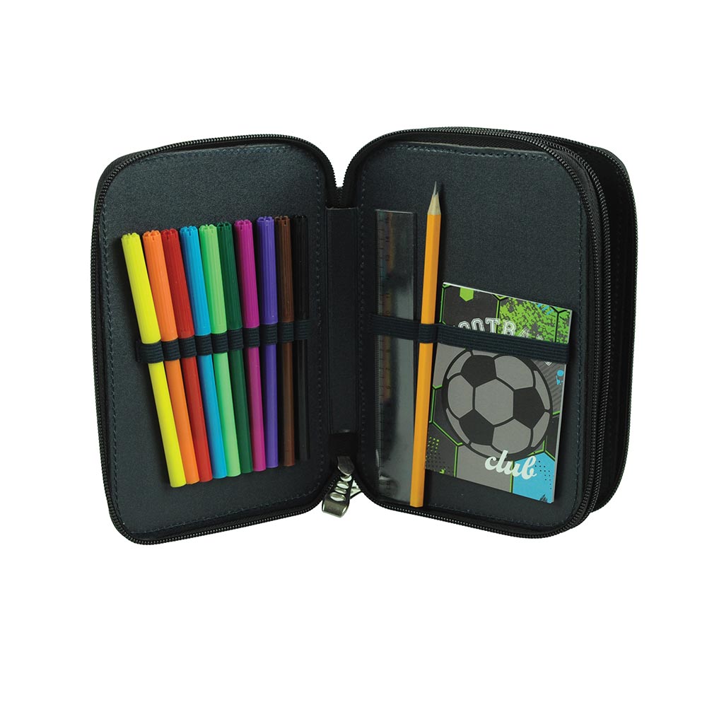 Κασετίνα Διπλή Γεμάτη Football Club 357-36100 Back Me Up - 2