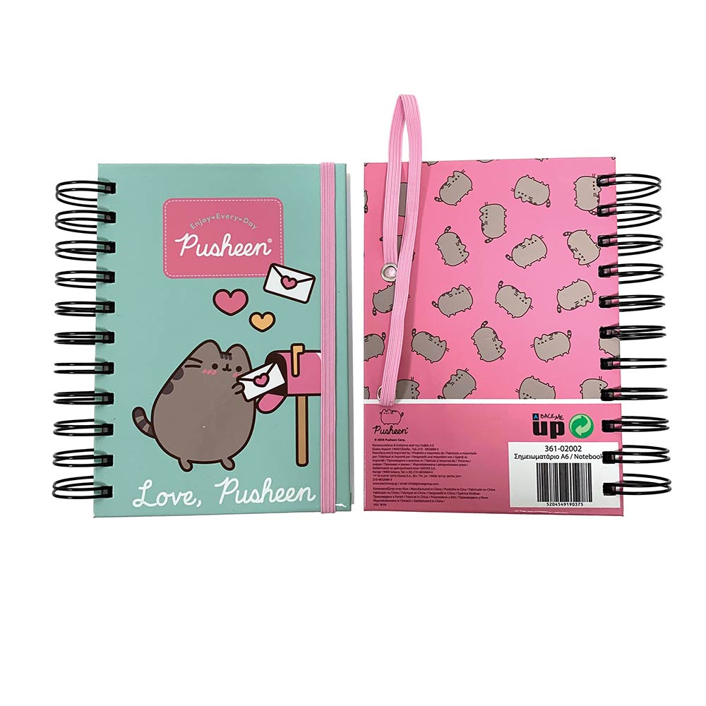 Μπλοκ Σημειώσεων Α6 με Λάστιχο Pusheen the Cat 361-02002 Back Me Up - 123356