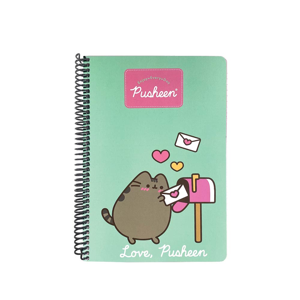 Τετράδιο Σπιράλ Ριγέ 17x25 2Θ 70Φ Pusheen the Cat - Love Pusheen 361-02402 Back Me Up - 123350