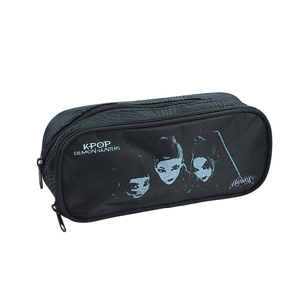 Κασετίνα Βαρελάκι Οβάλ K-Pop Black Huntrix 364-00144 Gim - 122721
