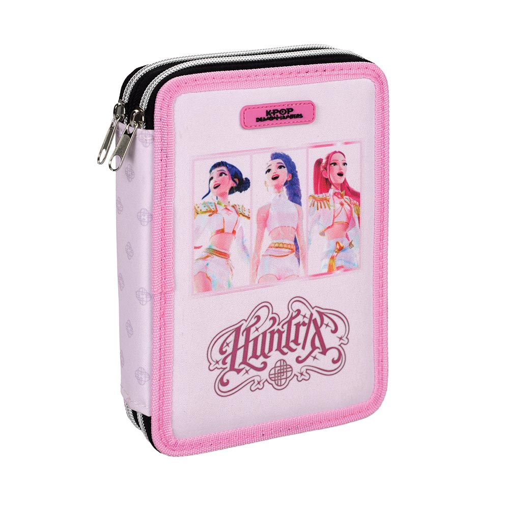 Κασετίνα Διπλή Γεμάτη Pink Huntrix 364-01100 Gim - 122455
