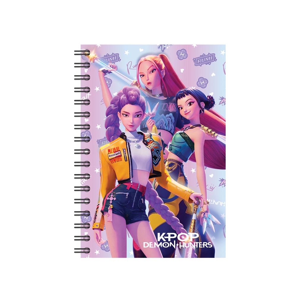Τετράδιο Σπιράλ Ριγέ 17x25 2Θ 70Φ K-Pop Huntrix Demon Hunters Weapons 364-02402 Gim - 123859