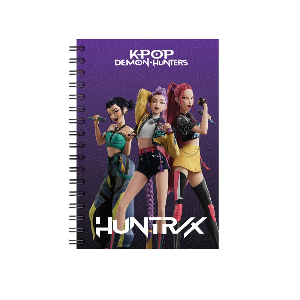 Τετράδιο Σπιράλ Ριγέ 17x25 2Θ 70Φ K-Pop Huntrix Demon Hunters Microphones 364-02402 Gim - 123857
