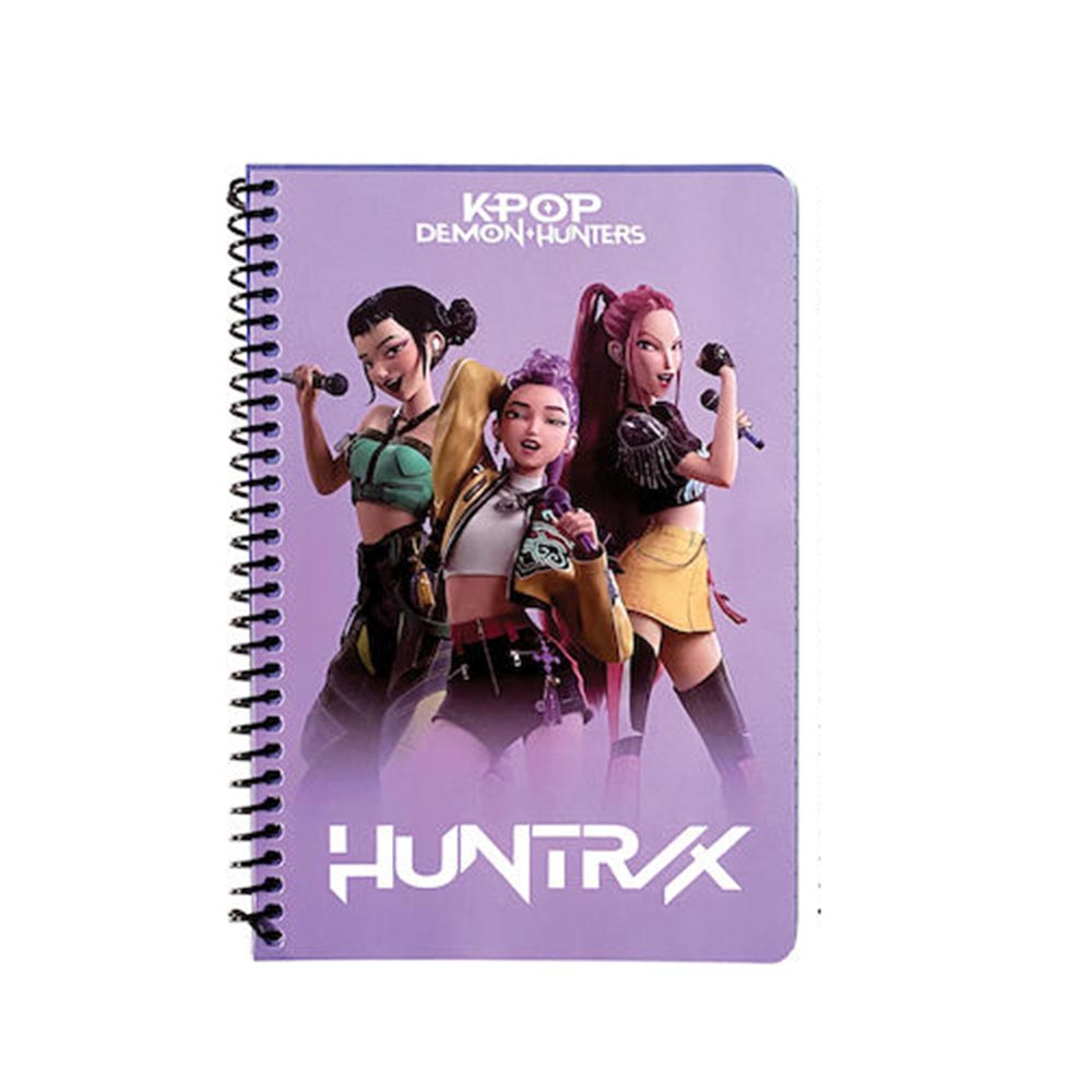 Τετράδιο Σπιράλ Ριγέ 17x25 3Θ 105Φ K-Pop Huntrix Demon Hunters Pose 364-02403 Gim - 123863