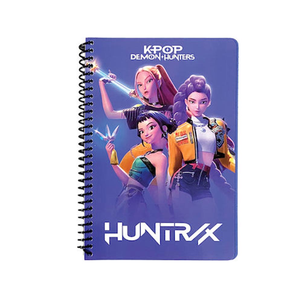 Τετράδιο Σπιράλ Ριγέ 17x25 3Θ 105Φ K-Pop Huntrix Demon Hunters Weapons 364-02403 Gim - 123861