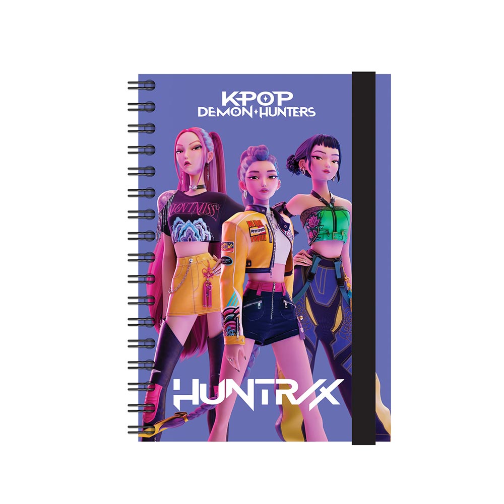 Τετράδιο Α5 Σπιράλ με Λάστιχο K-Pop Huntrix 364-02910 Gim - 122741