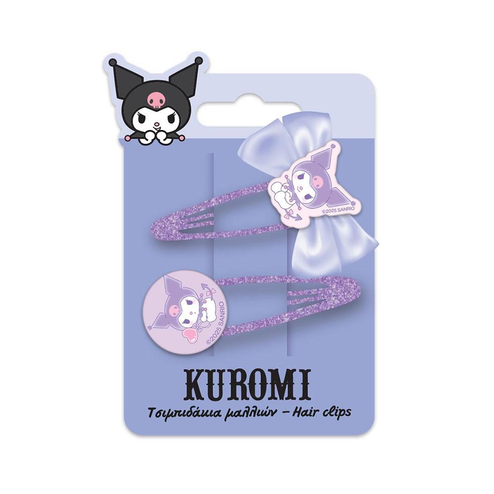 Τσιμπιδάκια Μαλλιών Σετ 2 τεμάχια Kuromi 490154 Diakakis - 104650