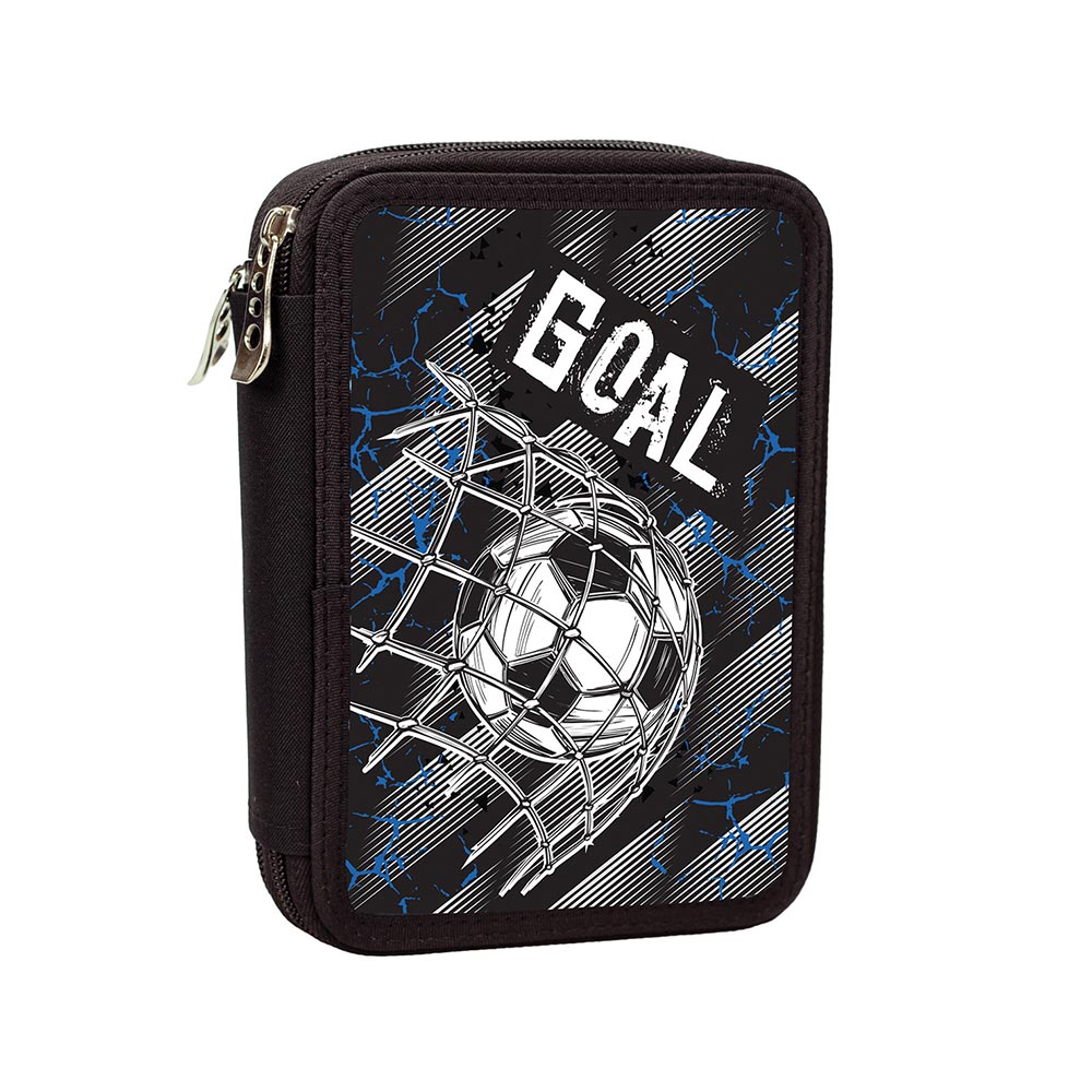 Κασετίνα Διπλή Γεμάτη Goal 357-30100 Back Me Up - 103491