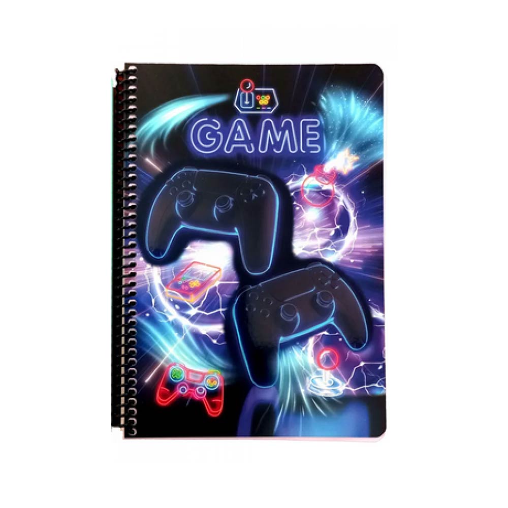 Τετράδιο Β5 Σπιράλ 70Φ 2Θ 17x25 Neon Game 357-26402 Back Me Up - 105459