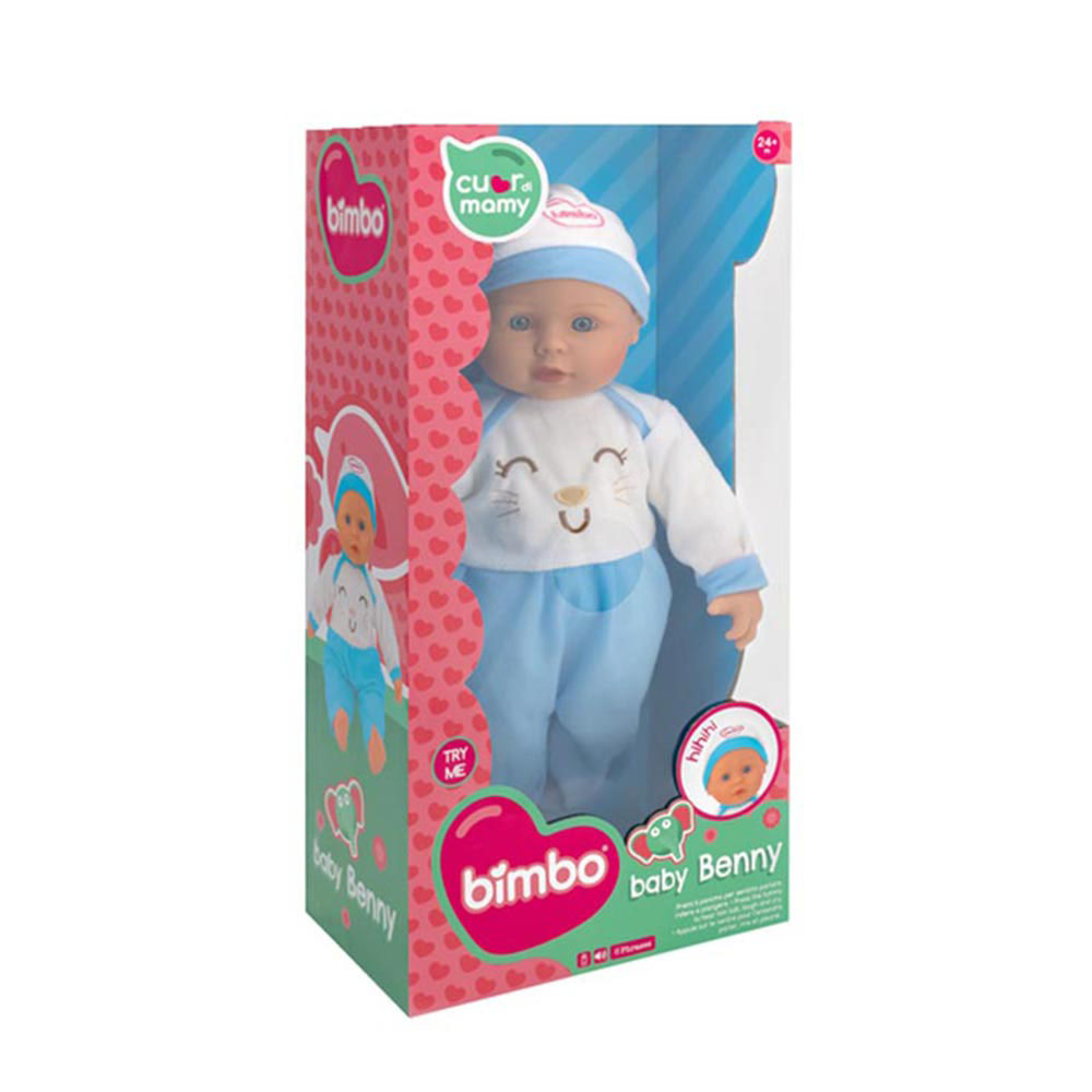 Μαλακό Μωρό Try-me 40CM (Μπλέ) 39461 Globo Bimbo - 1