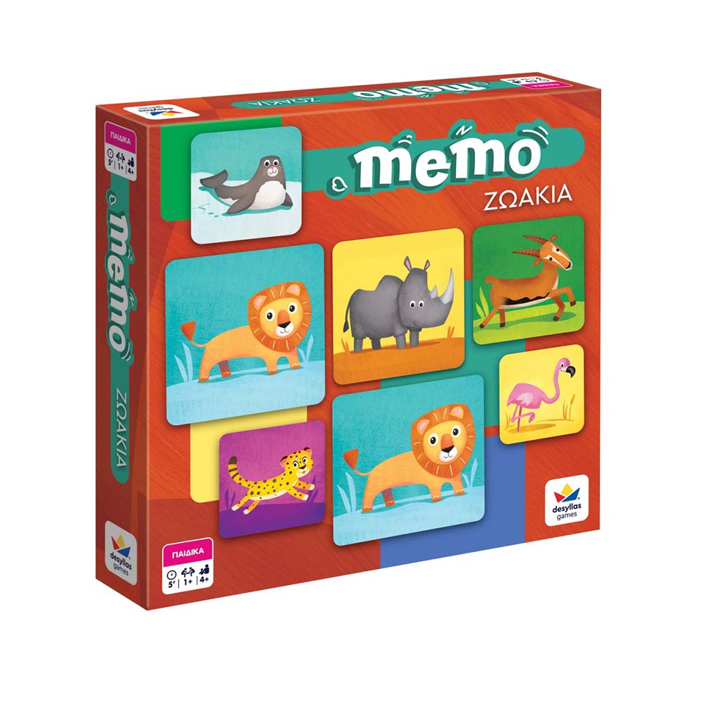 Παιχνίδι Μνήμης MEMO Ζωάκια 101602 Δεσύλλας - 111287