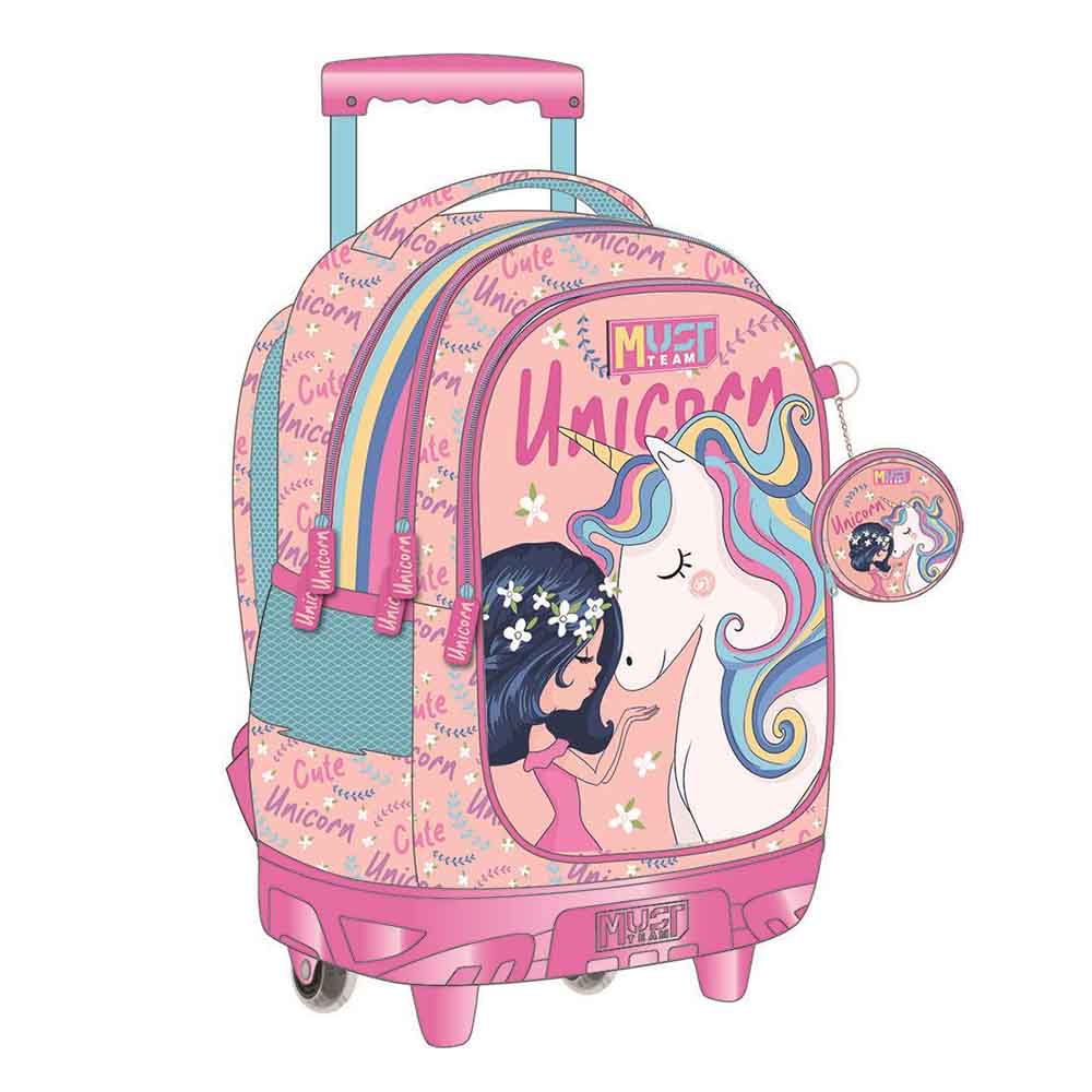 Τσάντα Τρόλεϊ Δημοτικού Girl & Unicorn 587219 Must - 115060