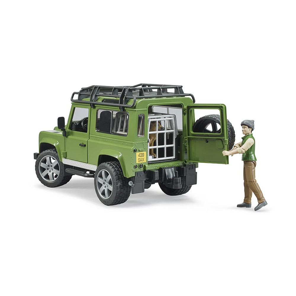 Τζιπ Land Rover Με Κυνηγό, Σκύλο Και Εξοπλισμό BR002587 Bruder - 3