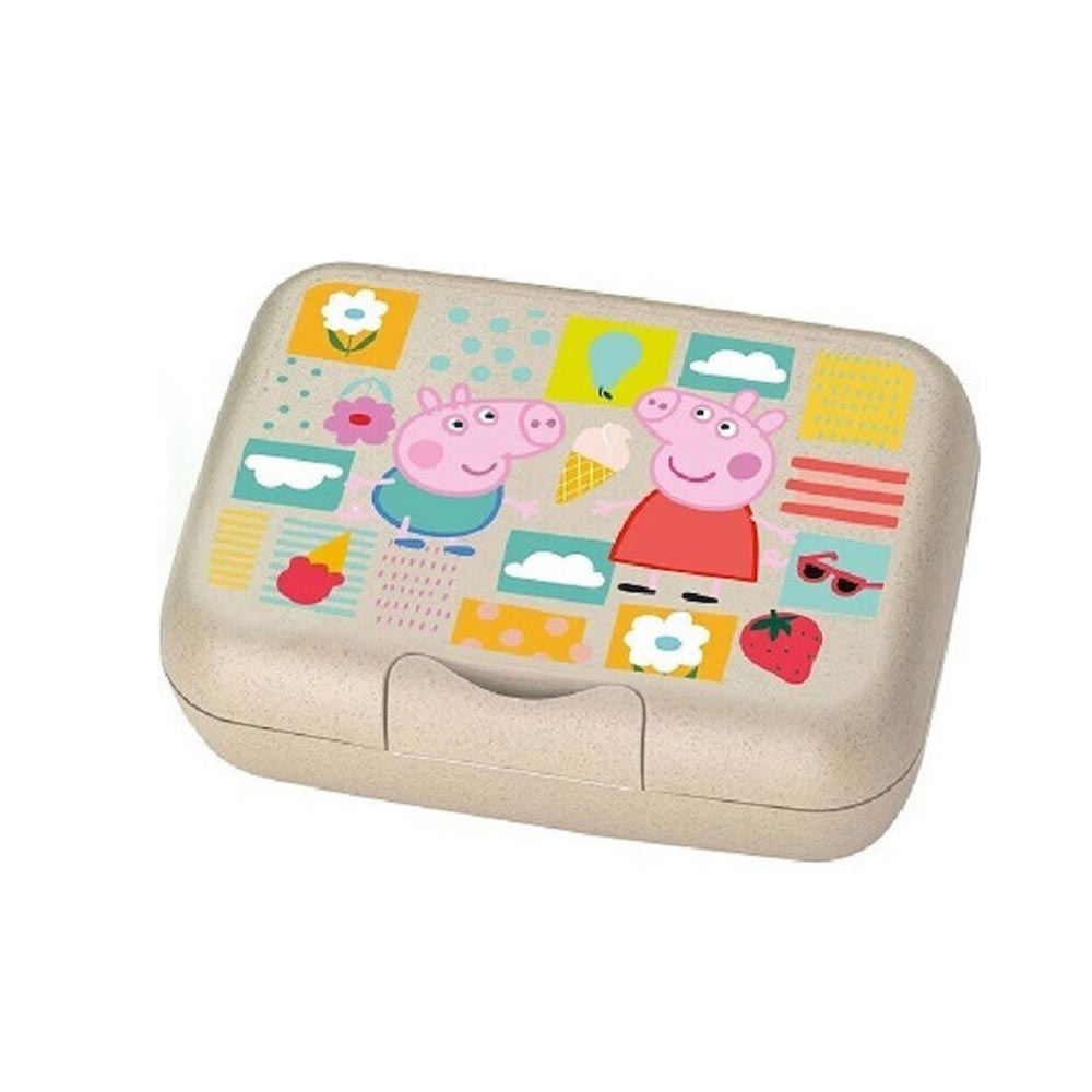Δοχείο Φαγητού Candy L Peppa Pig με Διαχωριστικό Organic Sand 8050713 Koziol - 122562