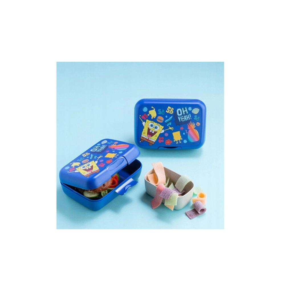 Δοχείο Φαγητού Candy L Spongebob Squarepants με Διαχωριστικό Μπλε 8660746 Koziol - 2
