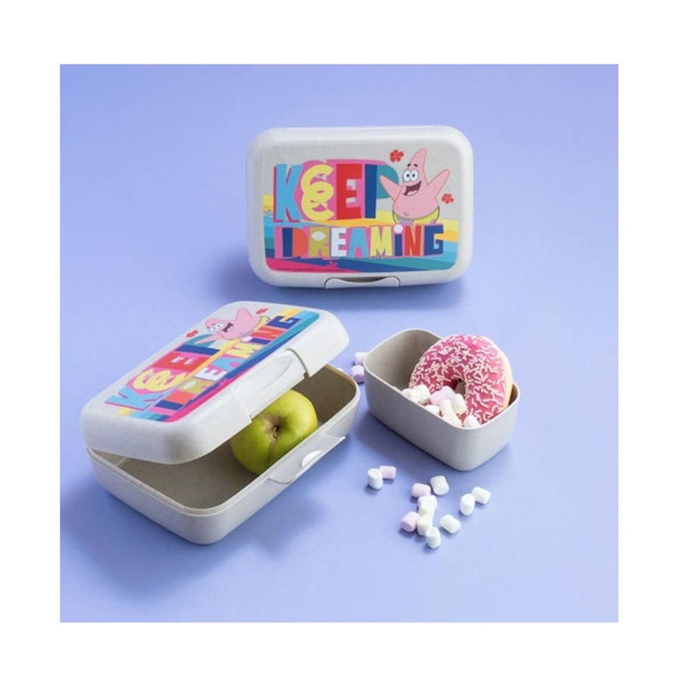 Δοχείο Φαγητού Candy L Spongebob Patrick με Διαχωριστικό Organic Sand 8670713  Koziol - 1