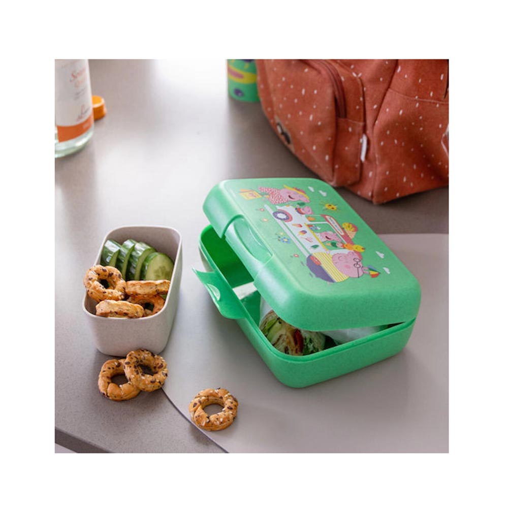 Δοχείο Φαγητού Candy L Peppa Pig Pop με Διαχωριστικό Organic Green 8388761 Koziol - 2