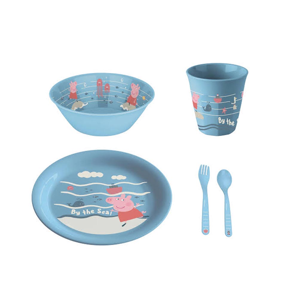 Σετ Φαγητού Peppa Pig Waves at Home 5 τμχ. 8392639 Koziol - 2