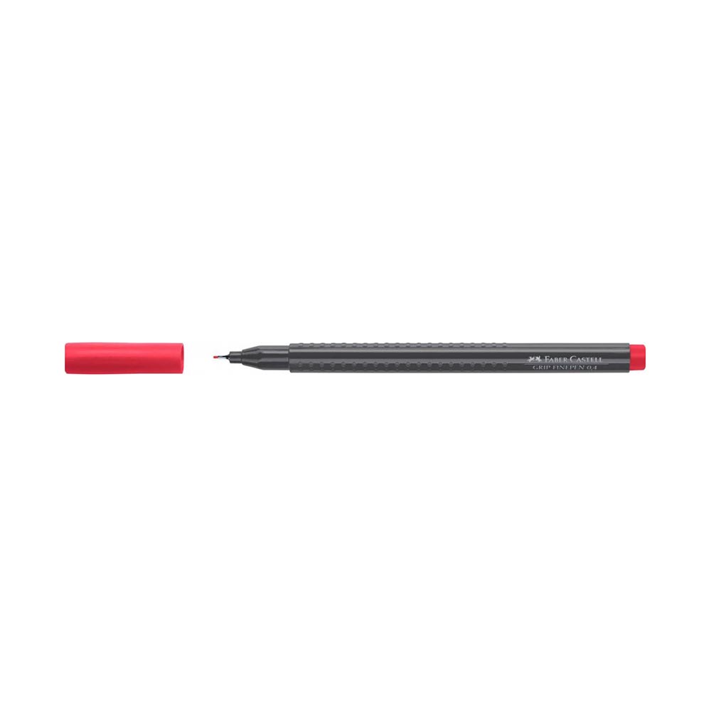 Μαρκαδόρος Σχεδίου Grip Finepen 0.4mm Κόκκινο 151626 Faber-Castell - 1