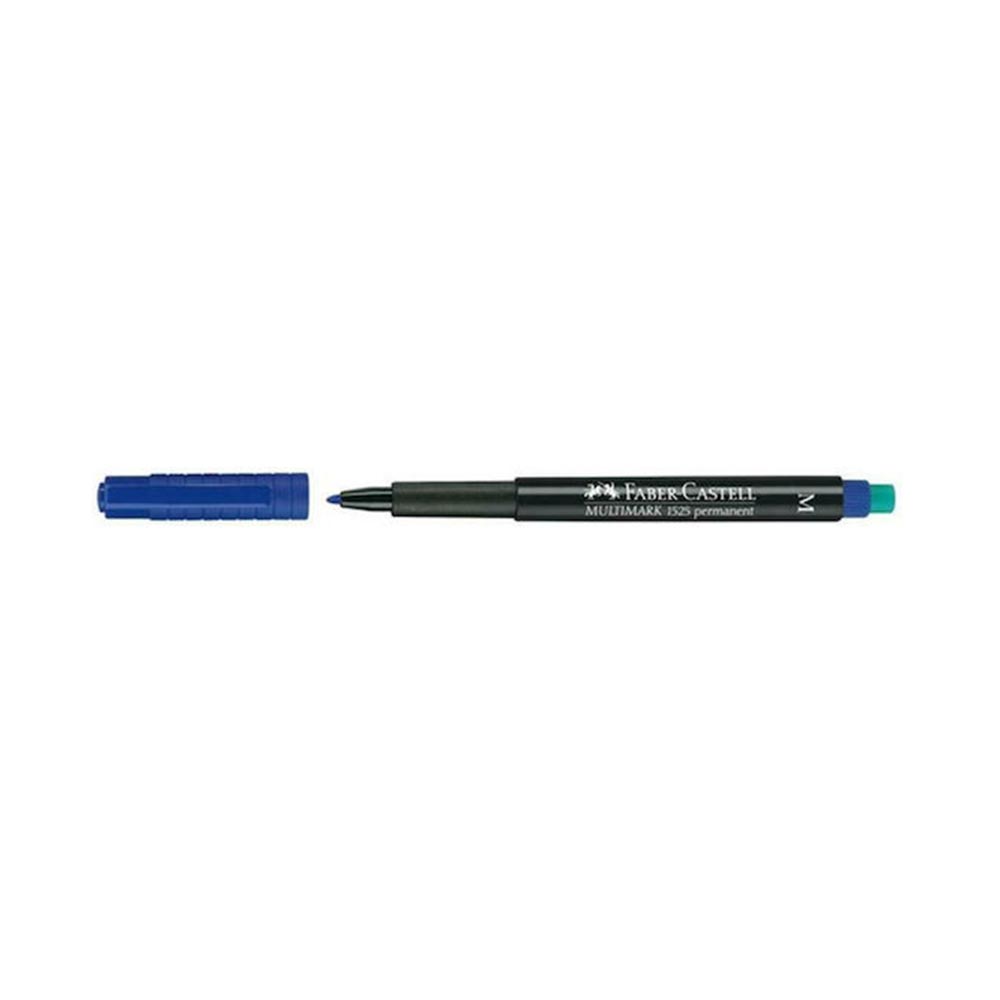 Μαρκαδόρος Ανεξίτηλος με Γόμα Multimark M 1,0mm Μπλε 152551 Faber-Castell - 1