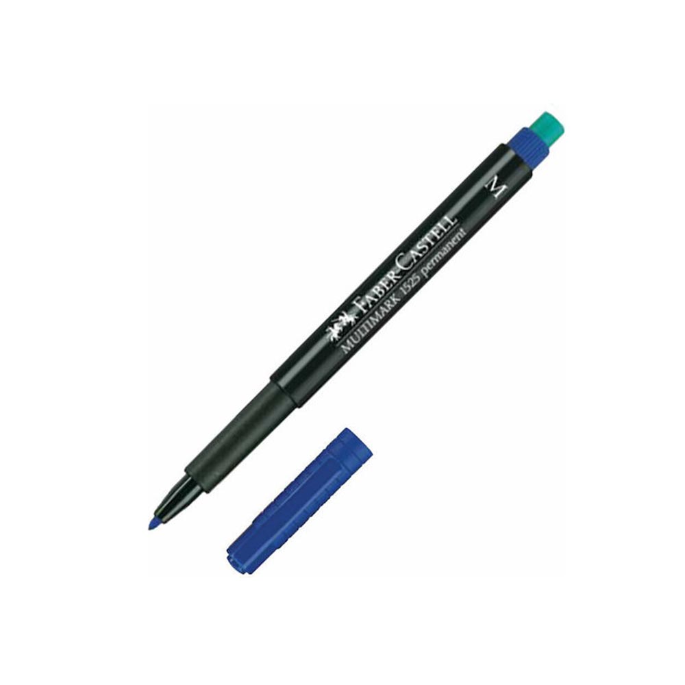 Μαρκαδόρος Ανεξίτηλος με Γόμα Multimark M 1,0mm Μπλε 152551 Faber-Castell - 125493