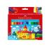 Μαρκαδόροι Ζωγραφικής 12τμχ Jumbo Super Washable 154311 Faber-Castell - 0