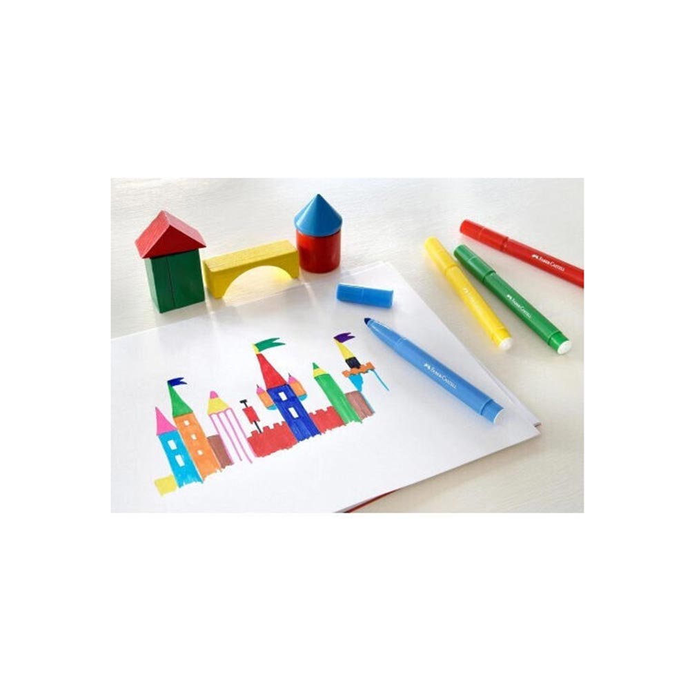 Μαρκαδόροι Ζωγραφικής 24τμχ Jumbo Super Washable 154324 Faber-Castell - 3