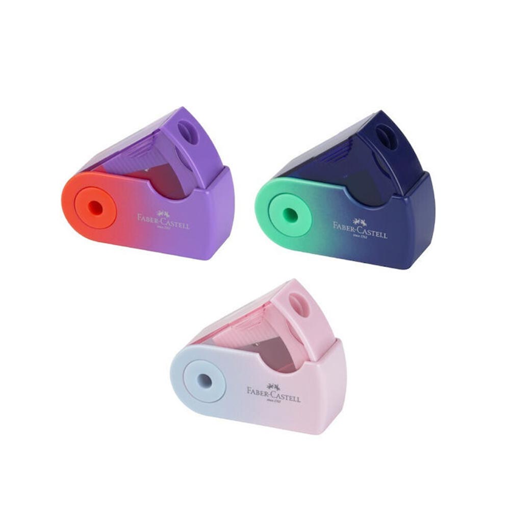 Ξύστρα Μονή Sleeve Mini Flow Edition Διάφορα Χρώματα Faber Castell - 120298