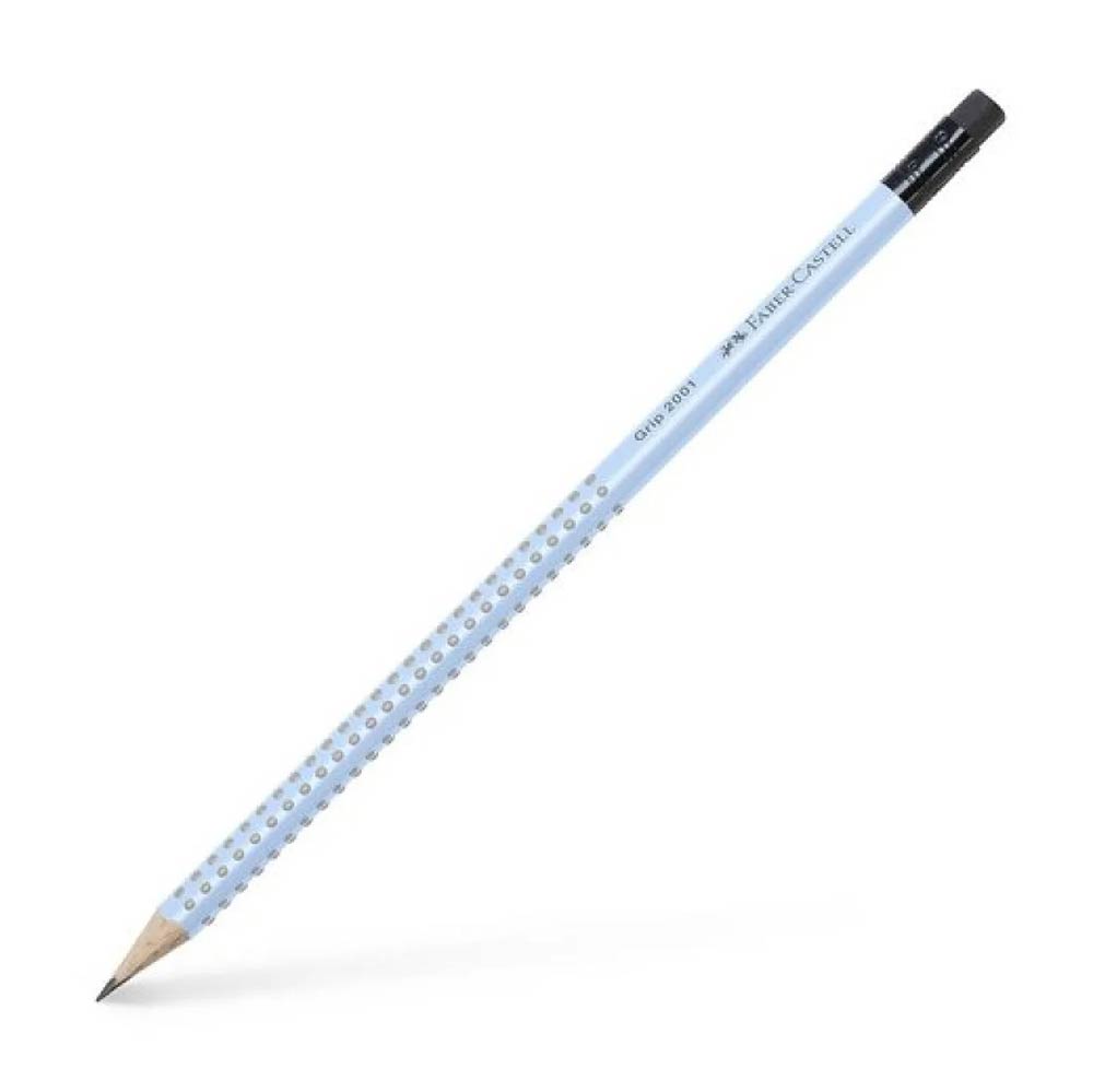 Μολύβι Grip με Γόμα 2001 Β Sky Blue 217274 Faber-Castell - 81321