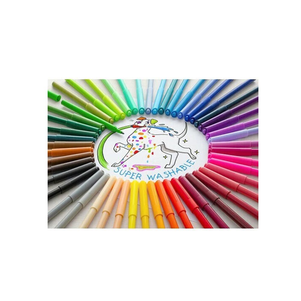 Μαρκαδόροι Ζωγραφικής 24τμχ Λεπτοί Super Washable 554202 Faber-Castell - 2