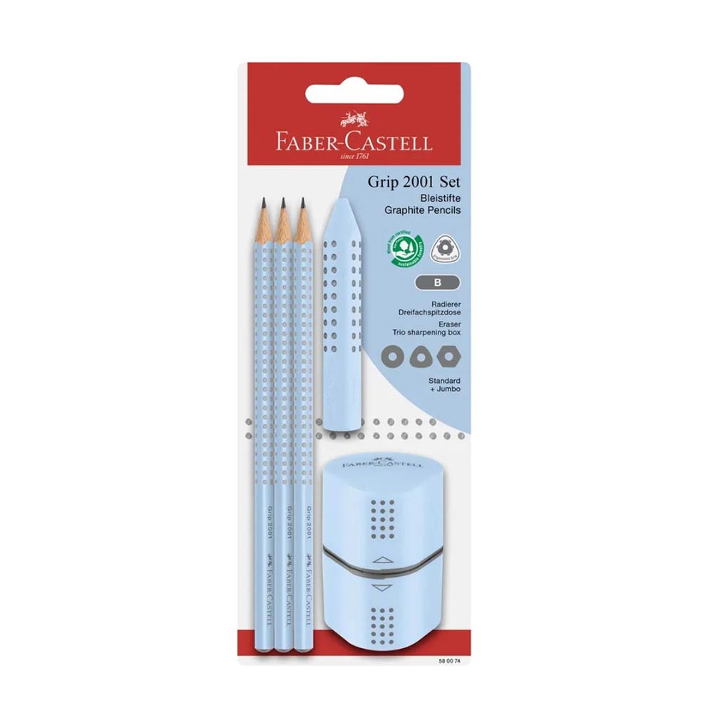 Σχολικό Σετ Grip Sky Blue 5τμχ 580074 Faber-Castell